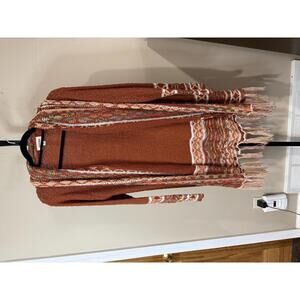 Adora Women's Long Sleeve Open Front Cardigan with Fringe M/L